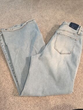Denim Lab Light Wash Wide Leg Jeans
